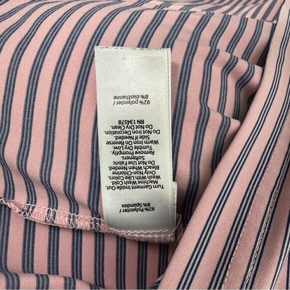 VINEYARD VINES Men's Pink and Navy Striped Perfomance Golf Collared Polo sz XXL - Picture 6 of 6